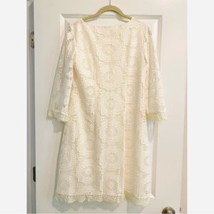 London Times Crochet Dress